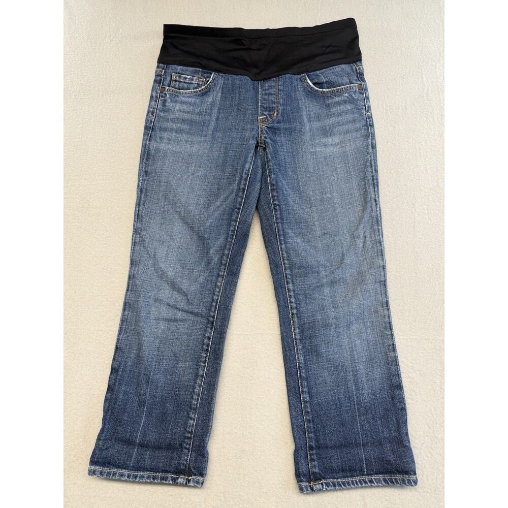 Citizens Of Humanity Maternity Stretch Jeans Womens Sz 28 Straight Crop Cropped